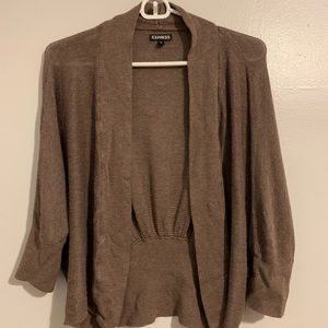 Express brown cardigan